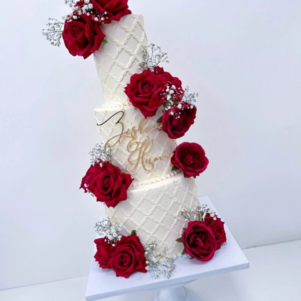 Shop 30 Quilted stencil wedding cake
