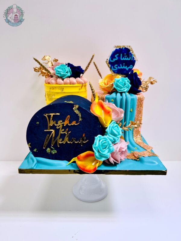 Deconstructed Mehndi Cake