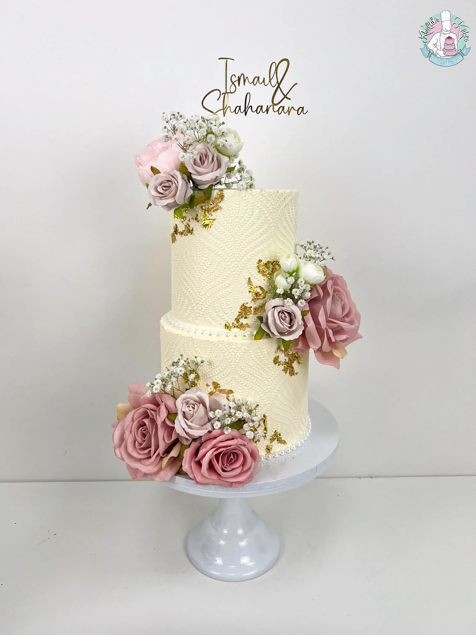 Stencil Wedding Cake
