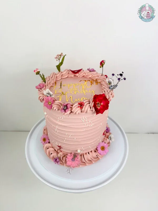 floral birthday cake 2