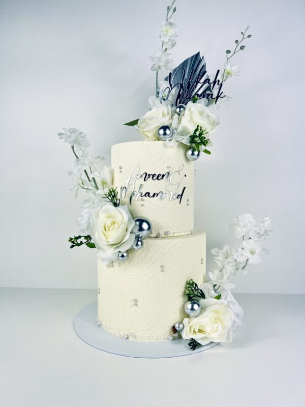 Tiered Stencil Wedding Cake Birmingham