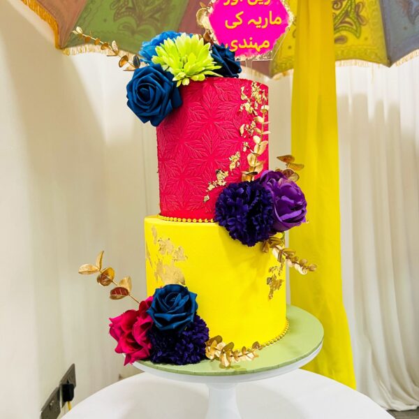Shop 21 Tiered Mehndi Cake | Birmingham