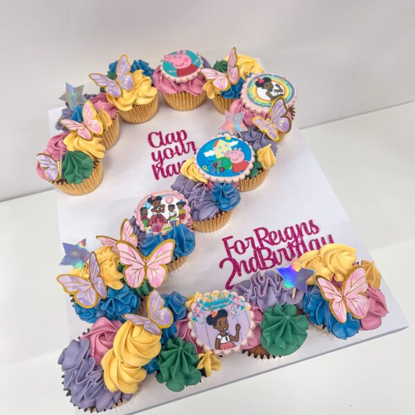 Number Cupcake Platter