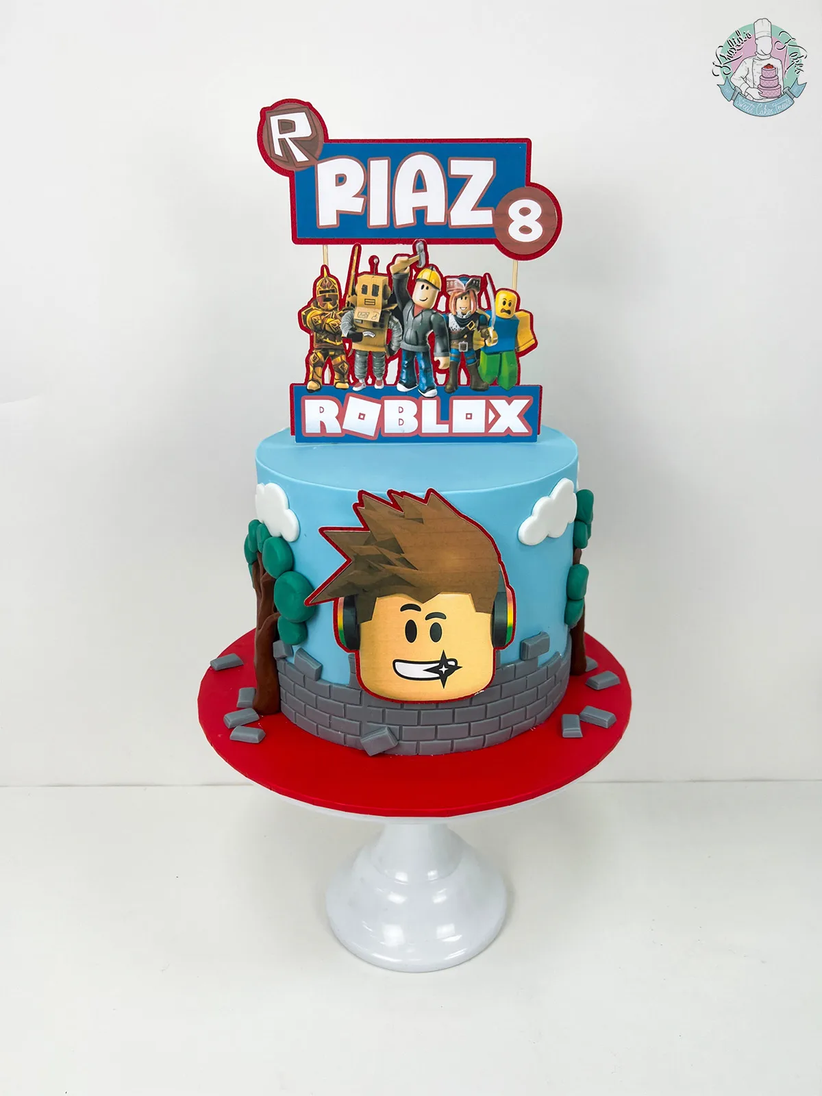 Roblox Cake Birmingham — children’s birthday cake with iconic blocky pixel style.