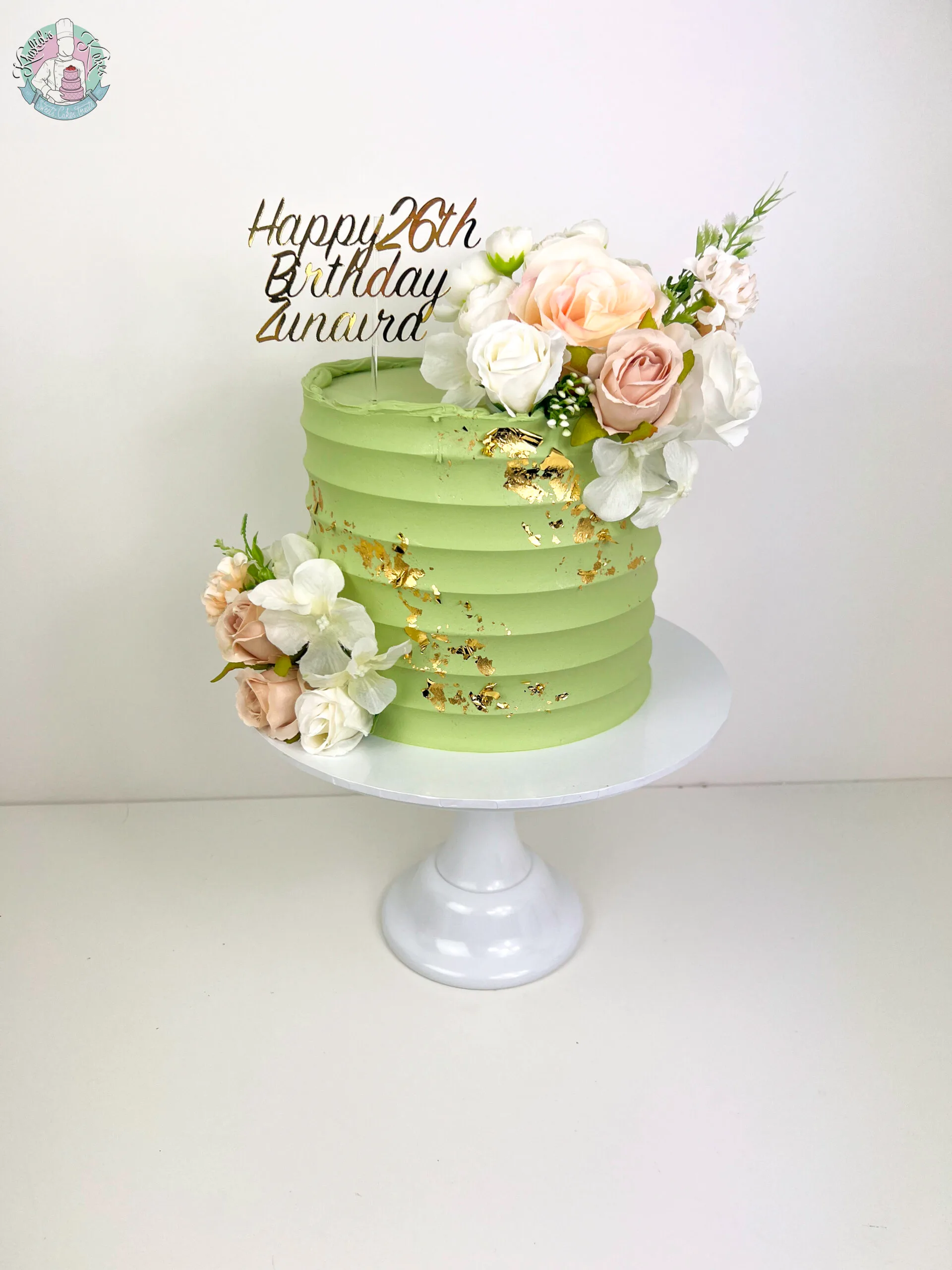 Bevelled Floral Cake