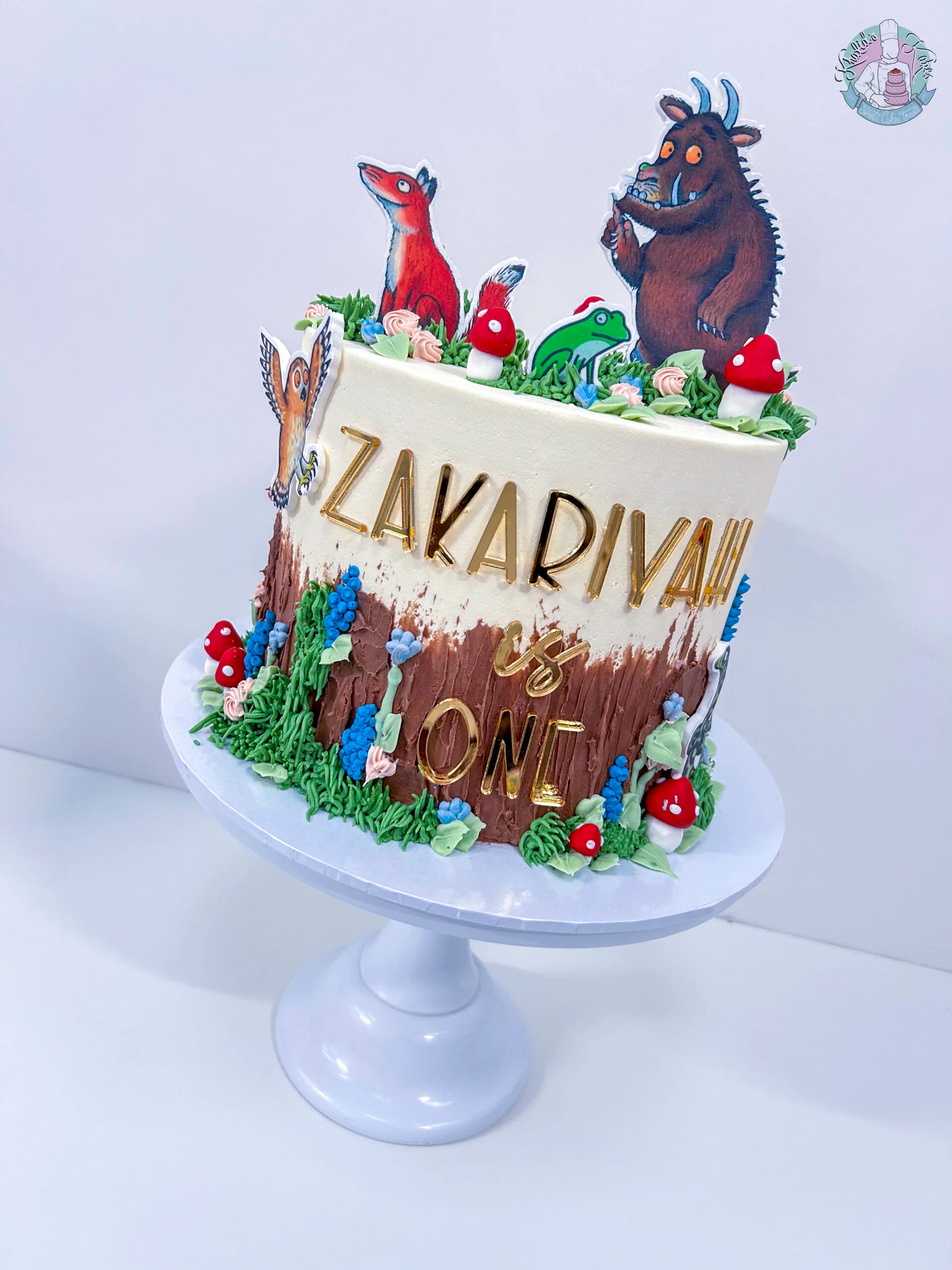 Gruffalo Cake Birmingham — children’s birthday cake with the Gruffalo and the deep dark wood.