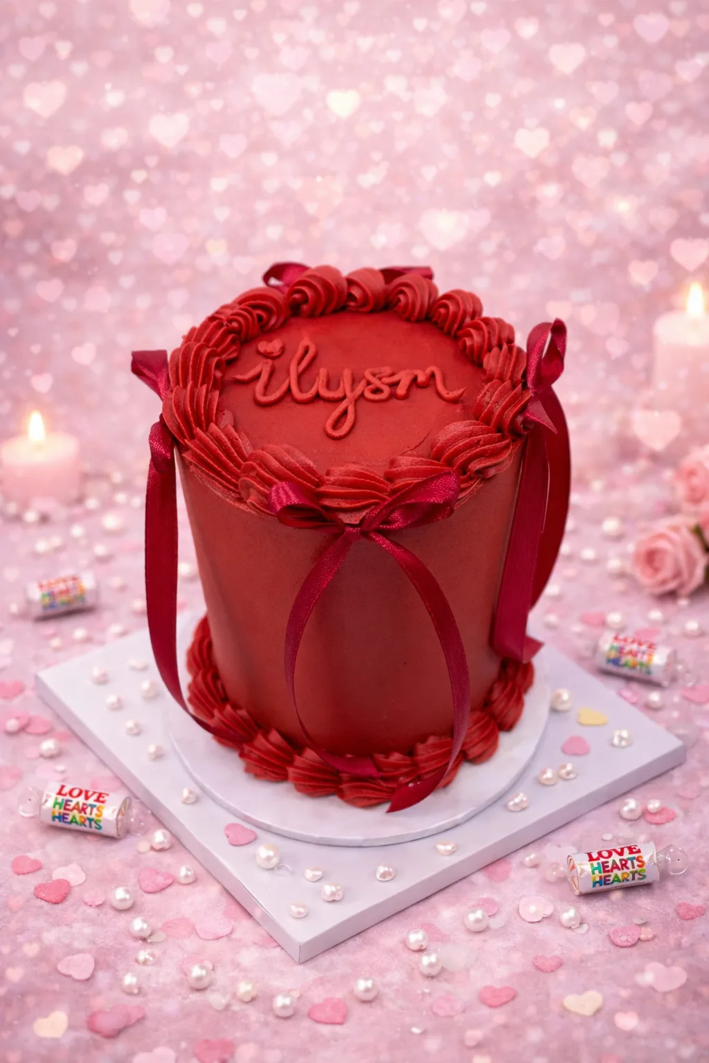 Mini bow cake Birmingham — cute mini cake with bow topper, handmade by Khalid’s Kakes
