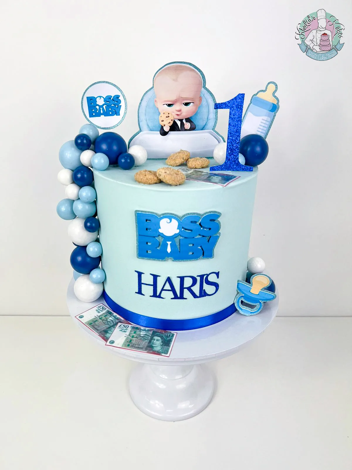 Boss Baby Cake Birmingham — children’s birthday cake with the Boss Baby character in a suit.