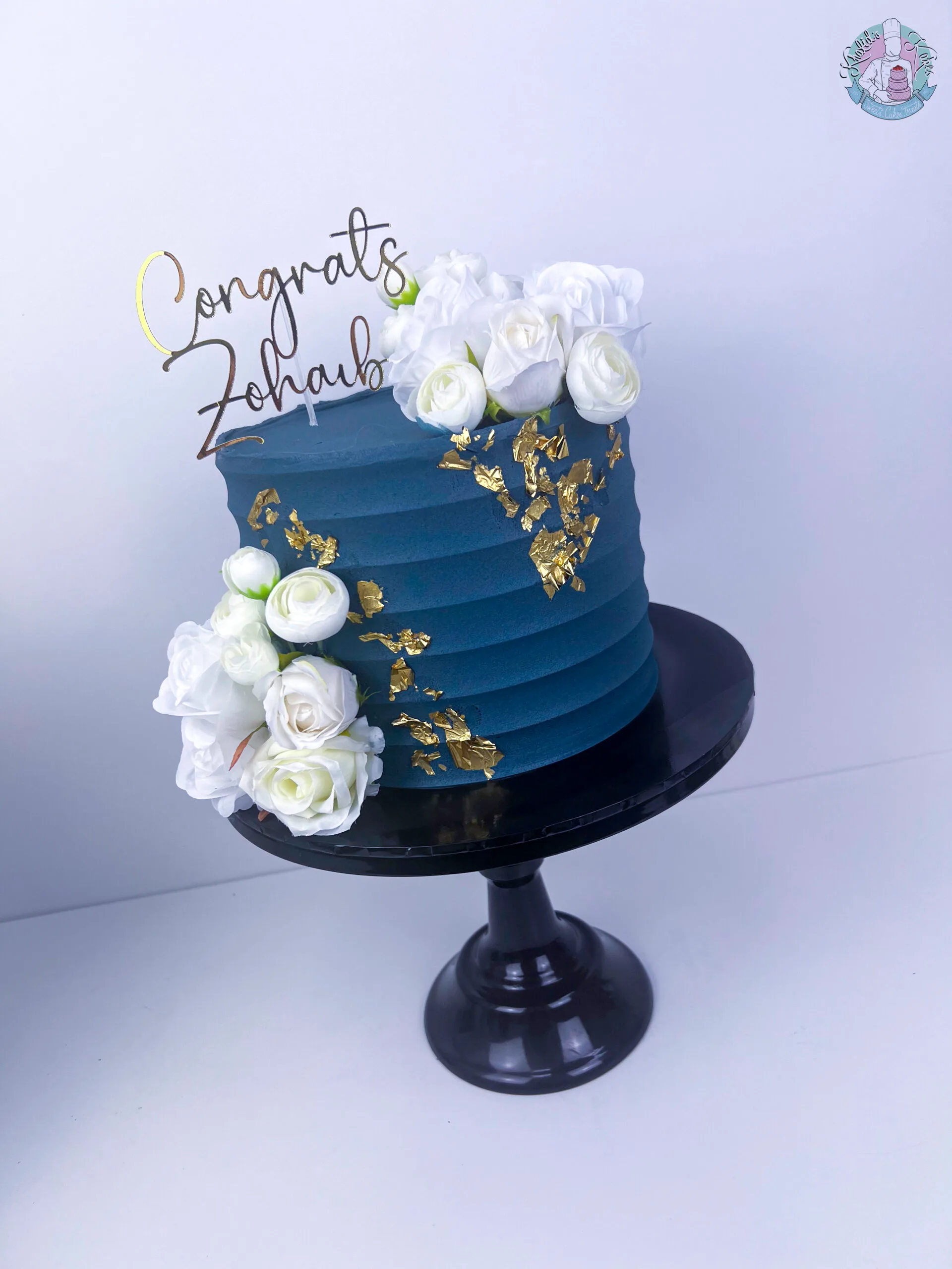 Bevelled Floral Cake