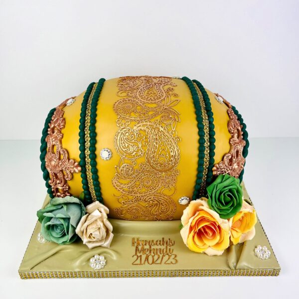 Shop 10 Mehndi drum Cake