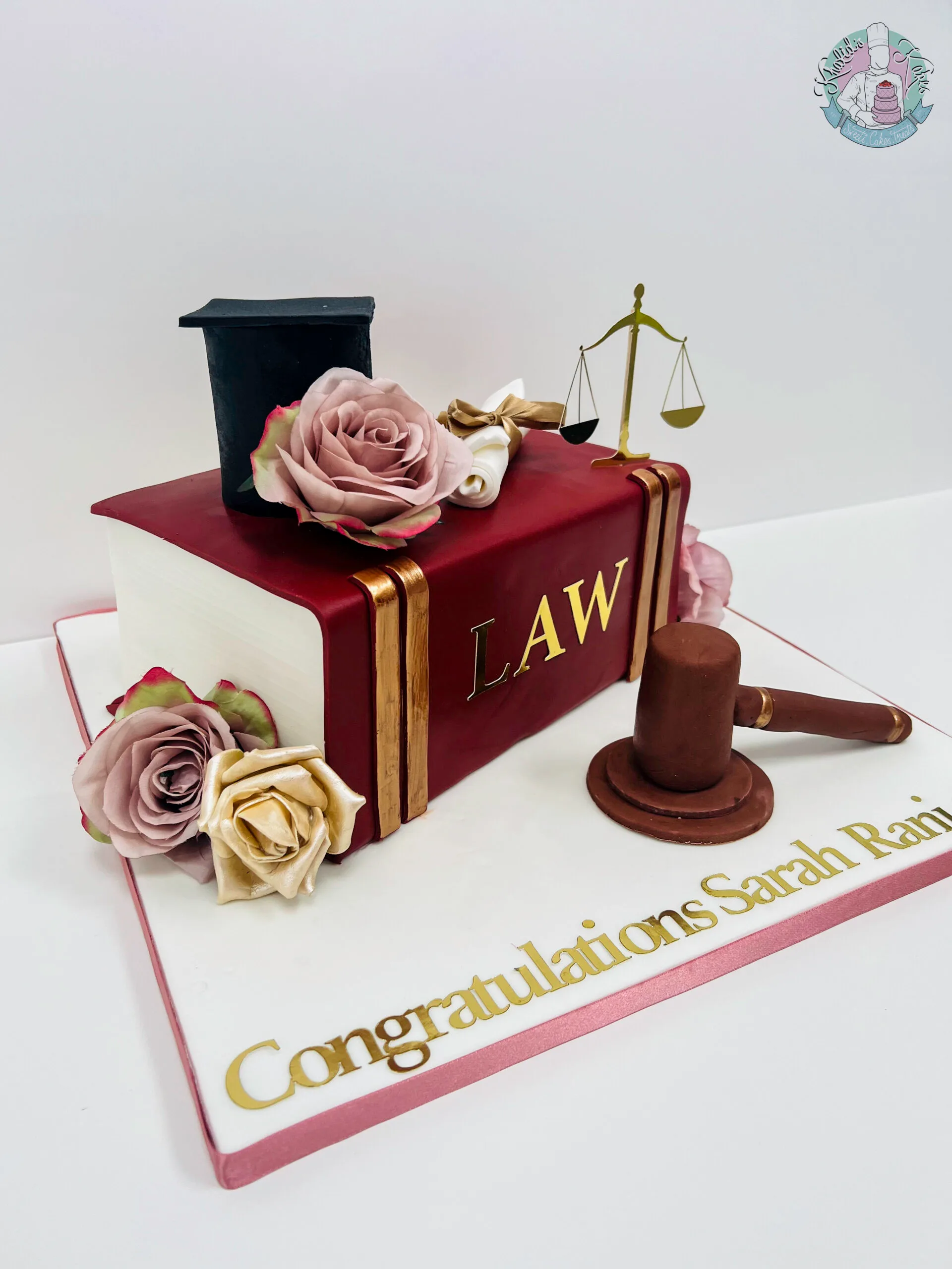Law Graduate Book Cake