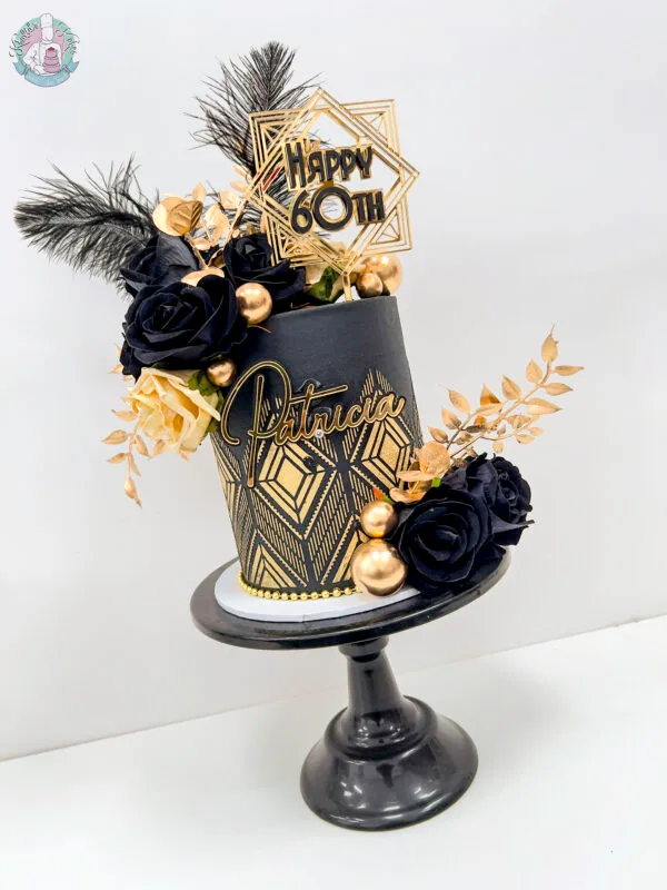 Black and Gold cake