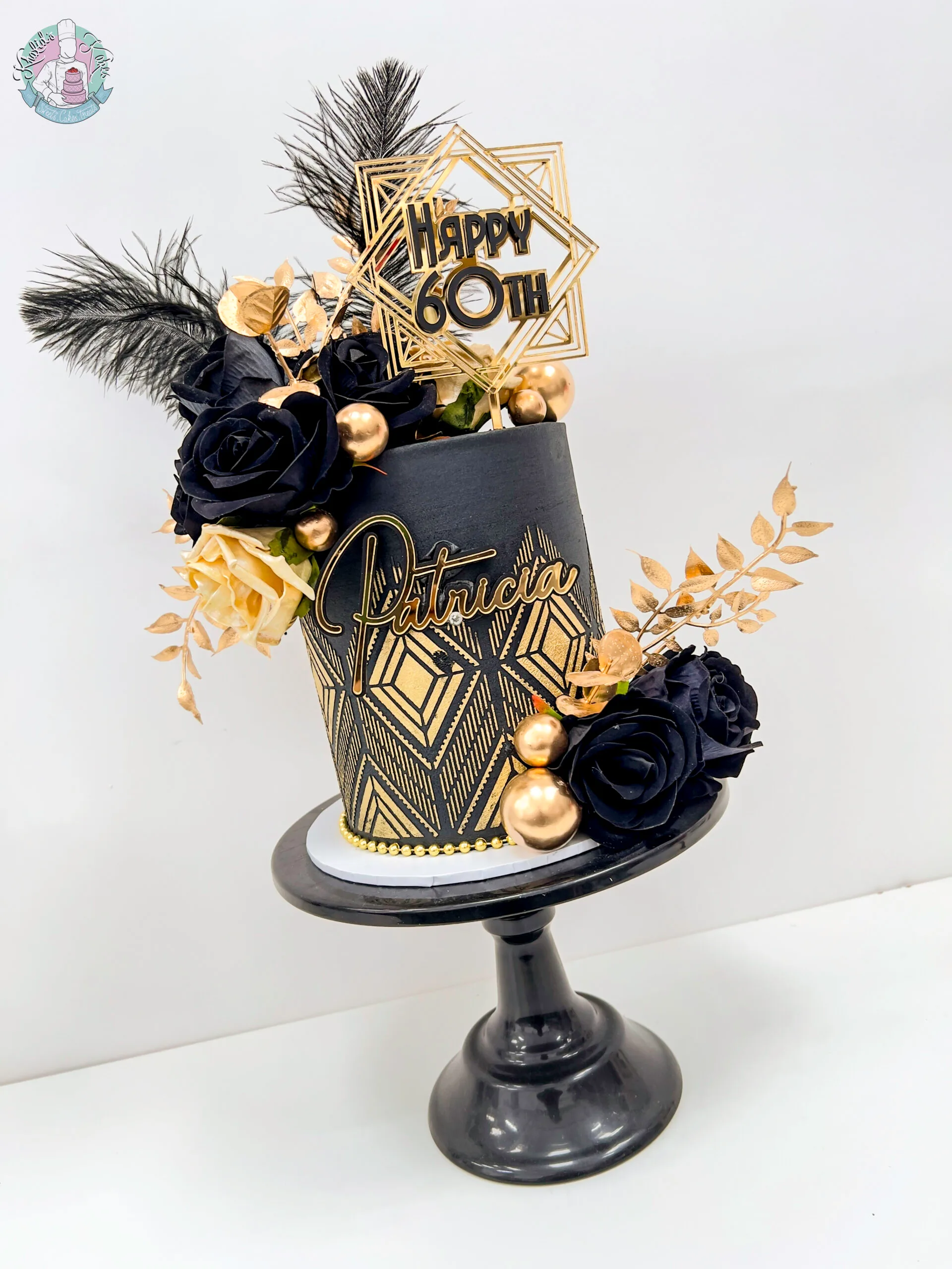 Black and Gold cake