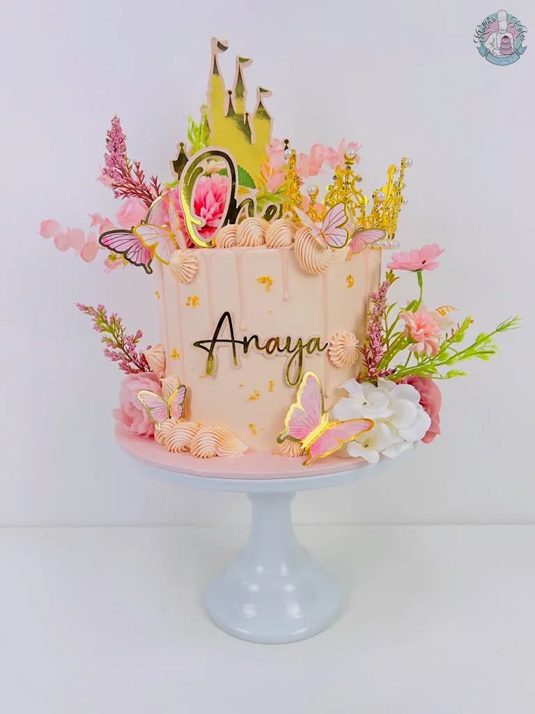 Princess Birthday Cake Birmingham — children’s cake with pastel tiers and a sparkly tiara.