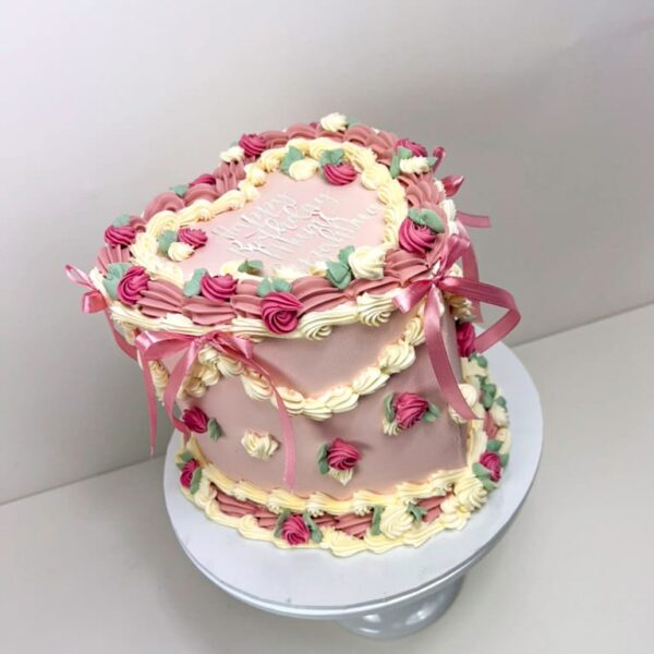 Shop 178 Vintage Bow Heart Cake