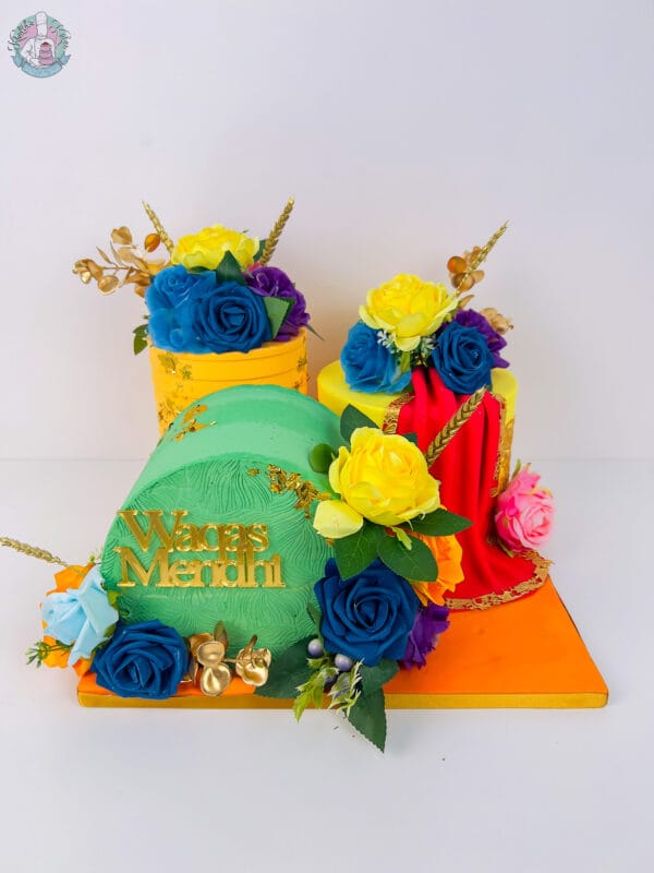 Deconstructed Mehndi Cake
