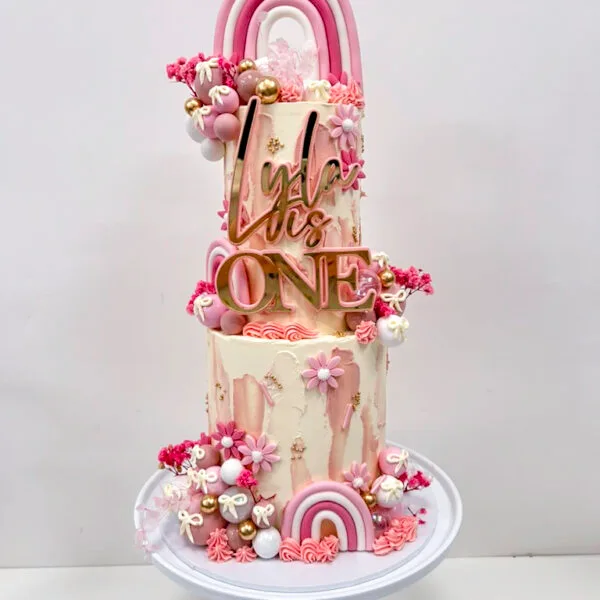 Shop 337 Rainbow 2 Tier Cake