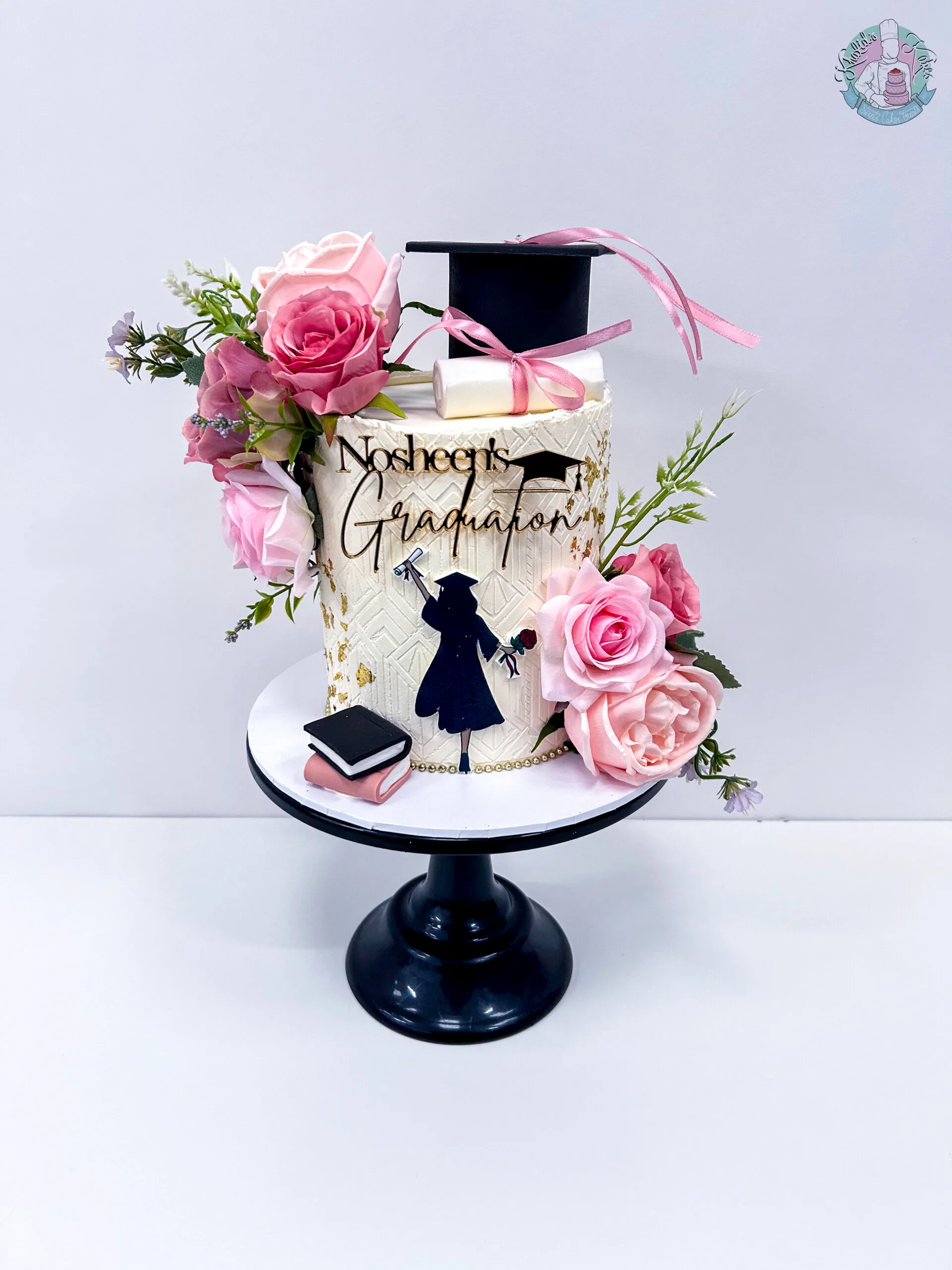 Graduation Stencil Cake