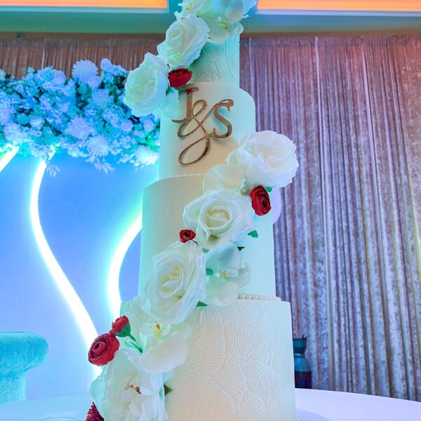 Shop 31 Cascade Stencil Wedding Cake