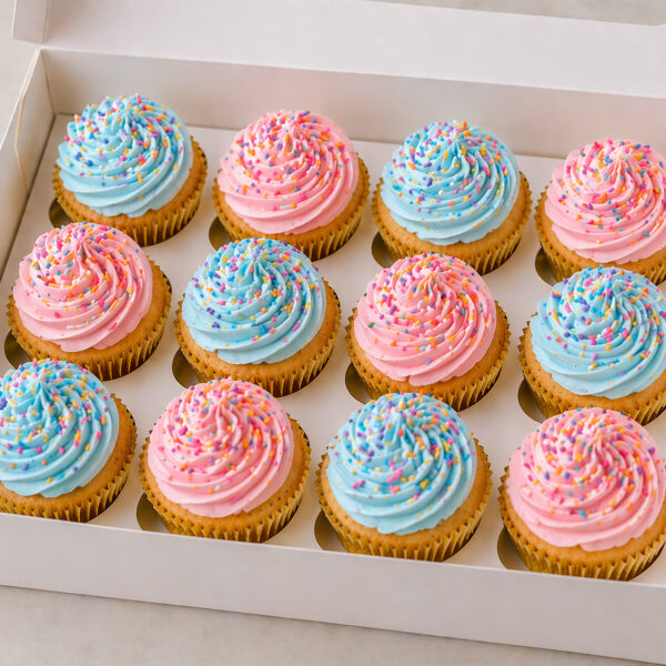 Bubble gum cupcakes