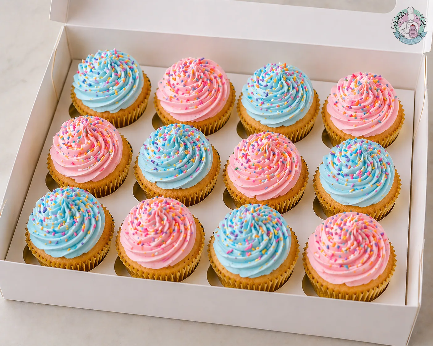 Bubble gum cupcakes