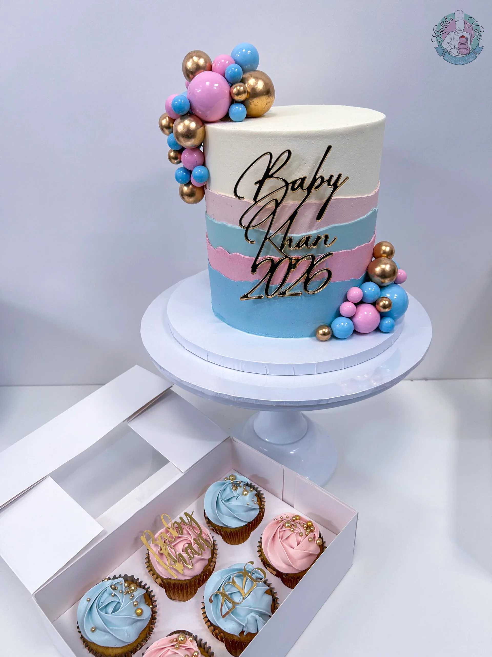 Ombre baby cake