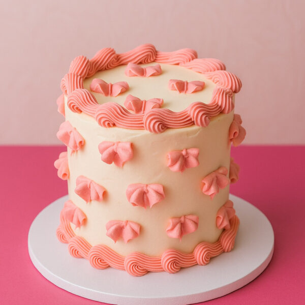 Shop 142 Mini Piped Bow Cake