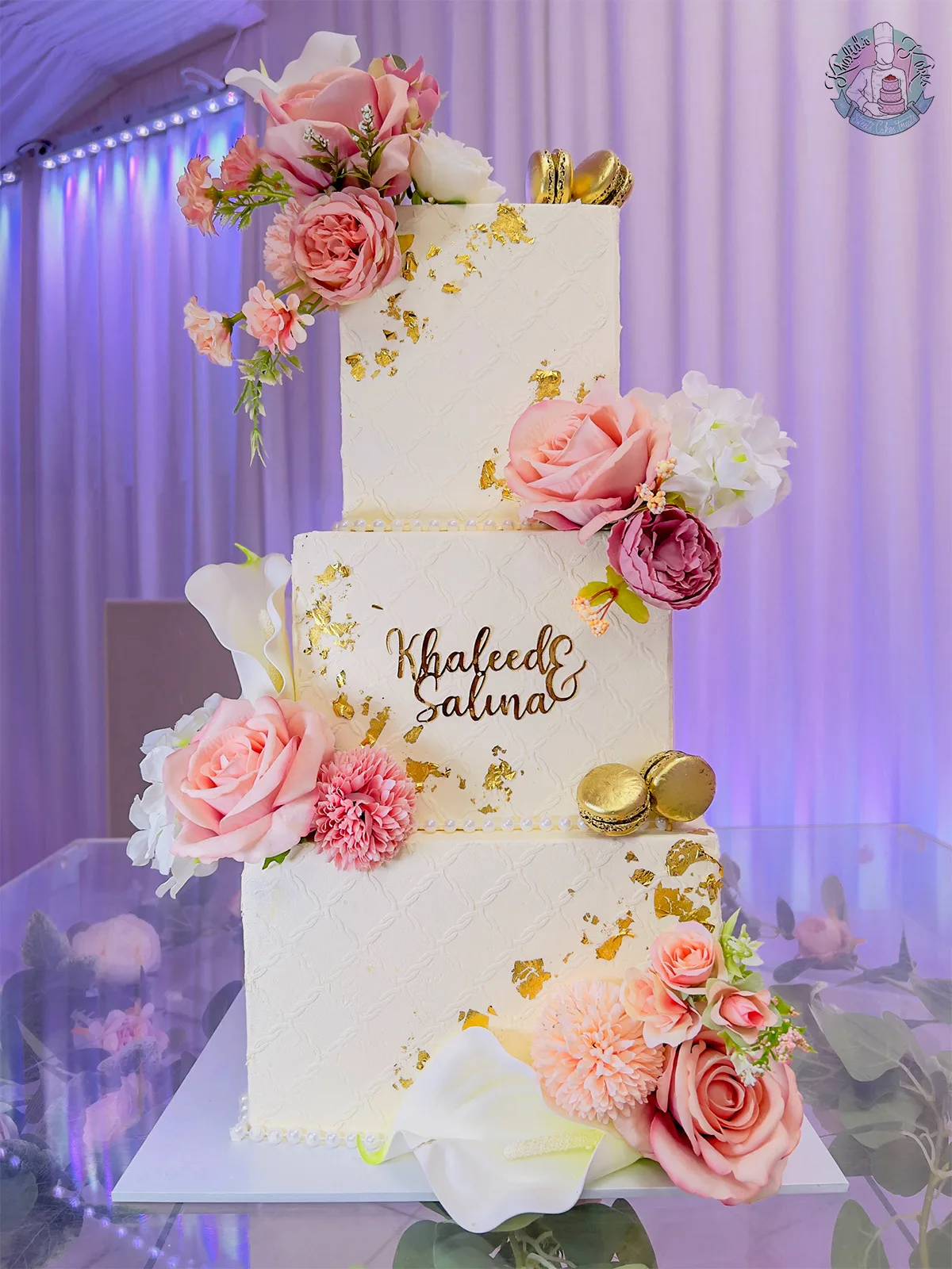 Square Stencil Wedding Cake 2 - Image 2