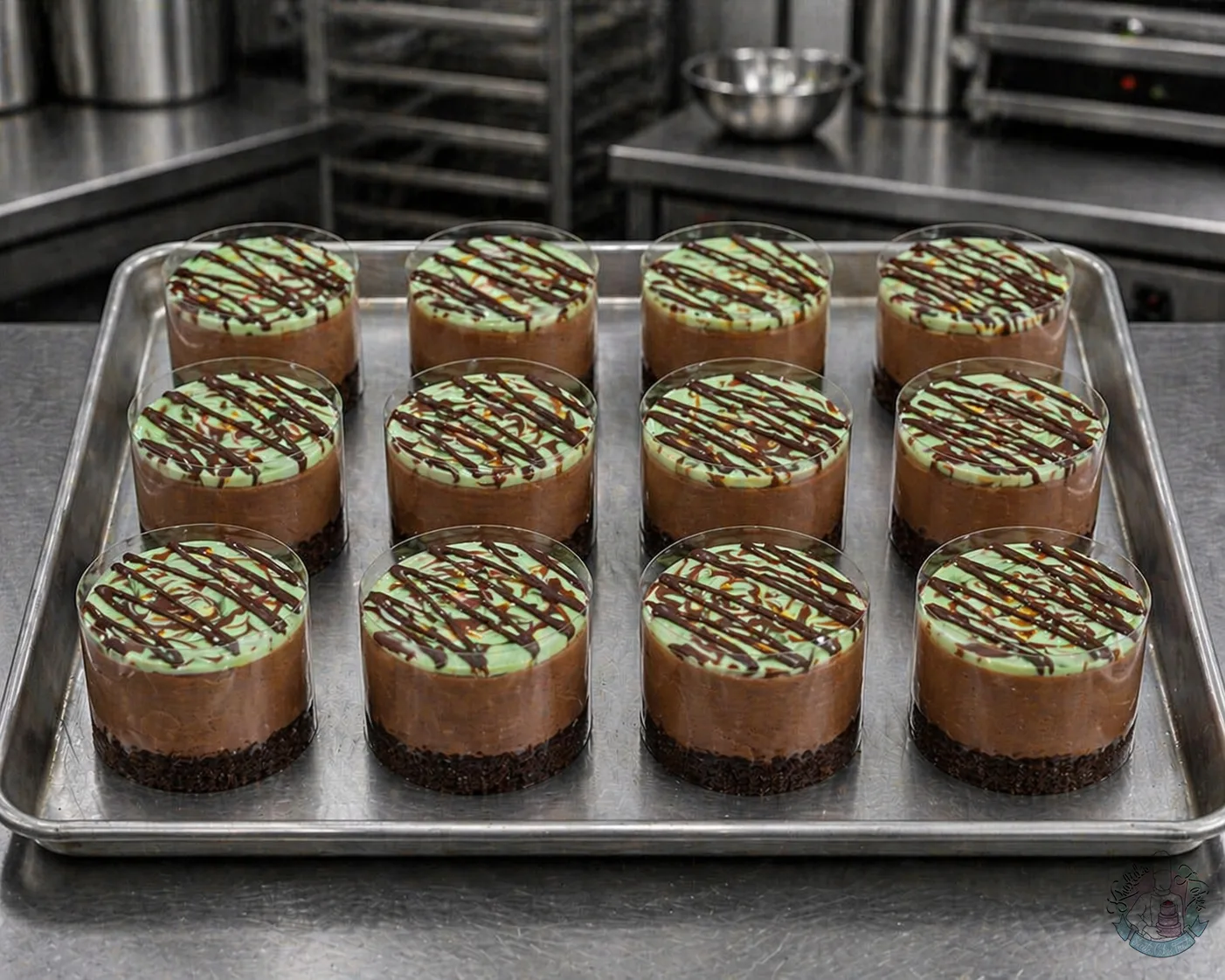 chocolate mint mini cheesecakes