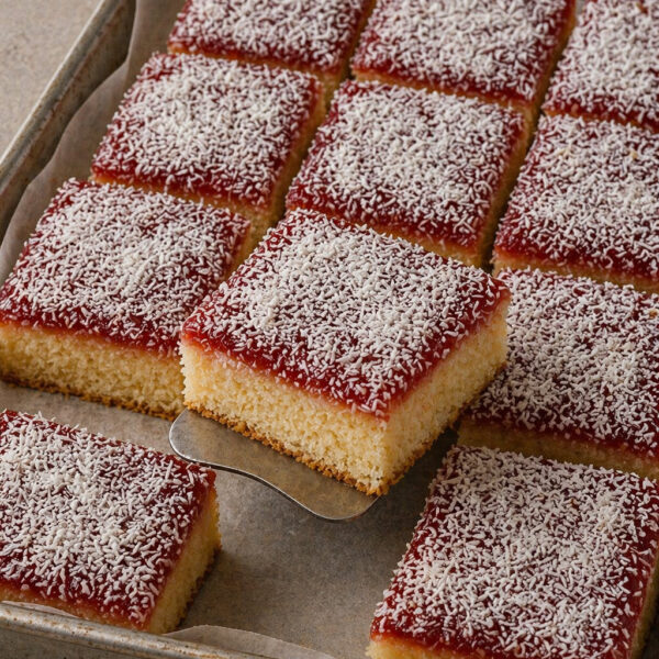 Old School Coconut Jam Cake