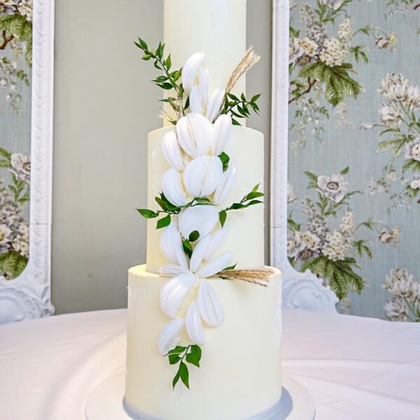 Shop 38 wafer ruffle wedding cake