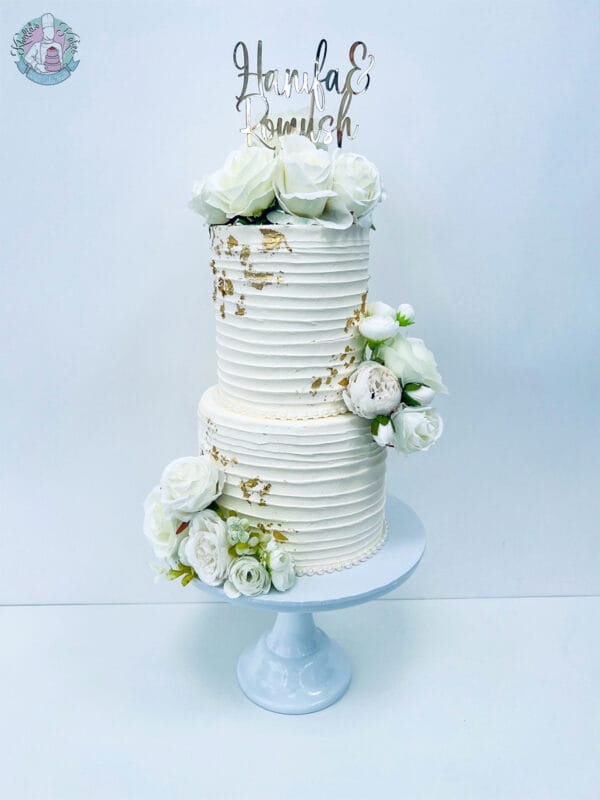 Bevelled Wedding Cake