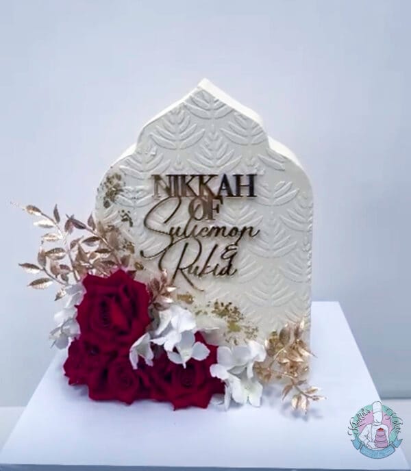 Arch Nikkah Cake