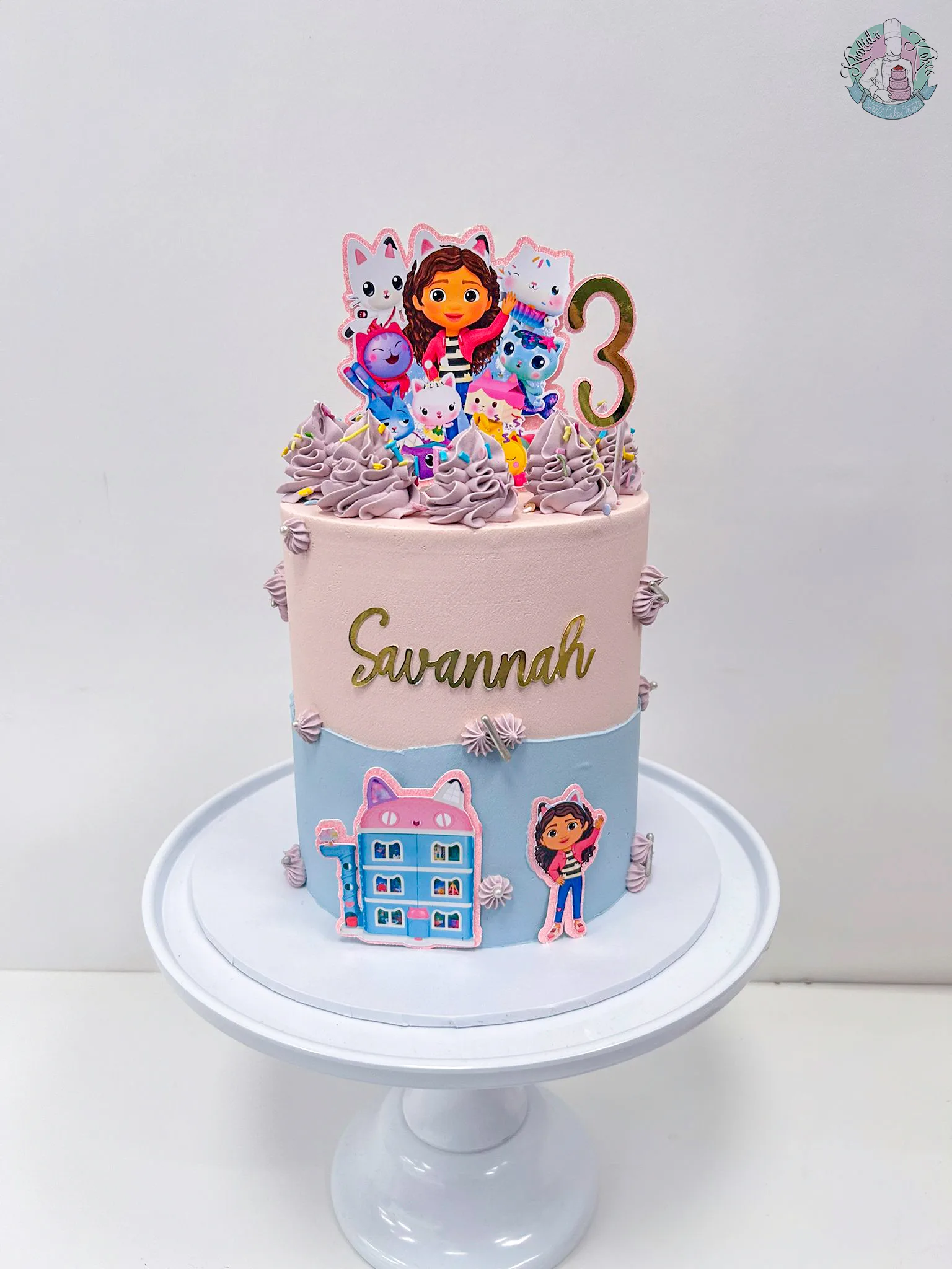 Gabby's Dollhouse cake