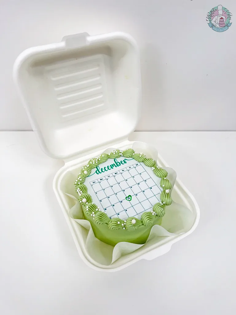 Calendar Bento Cake