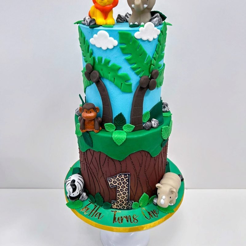 2 Tier Jungle Cake