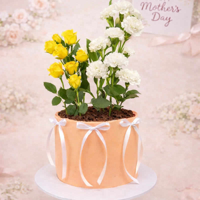 Flower Pot Cake