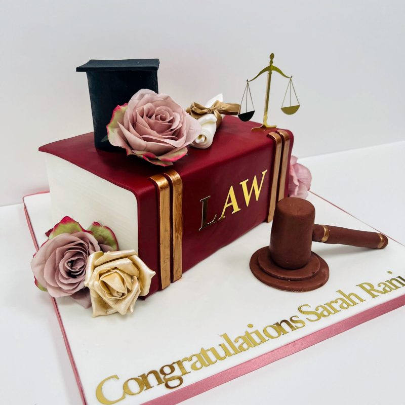 Law Graduate Book Cake