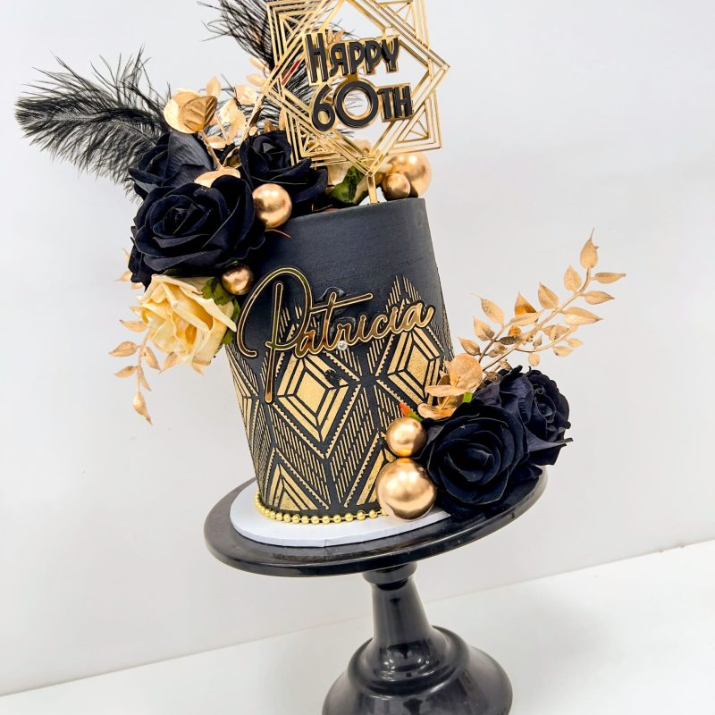 Black and Gold cake