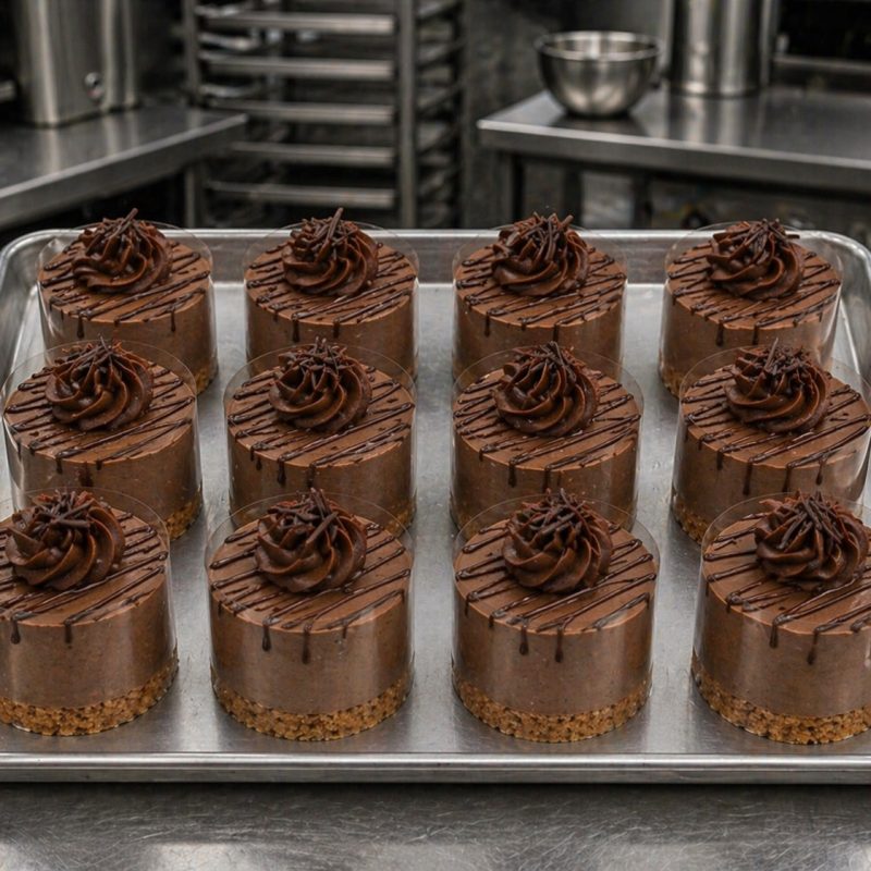 mini chocolate cheesecake