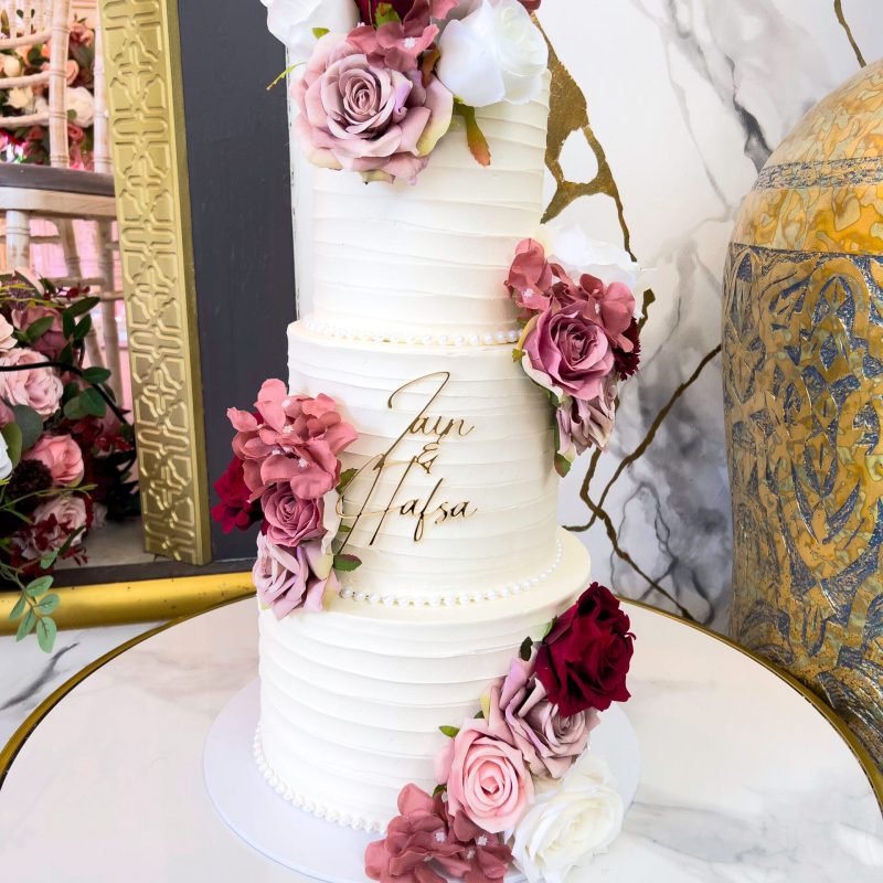 Bevelled Wedding Cake