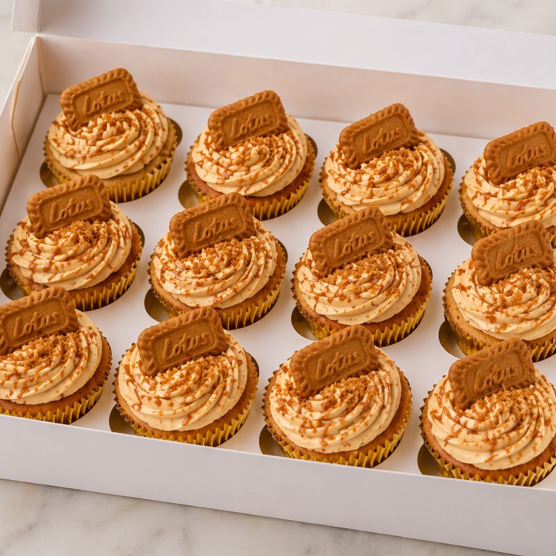Lotus Biscoff Cupcakes