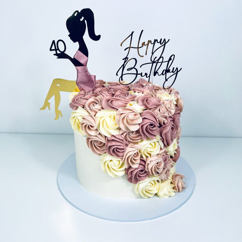 Rosette cake for her