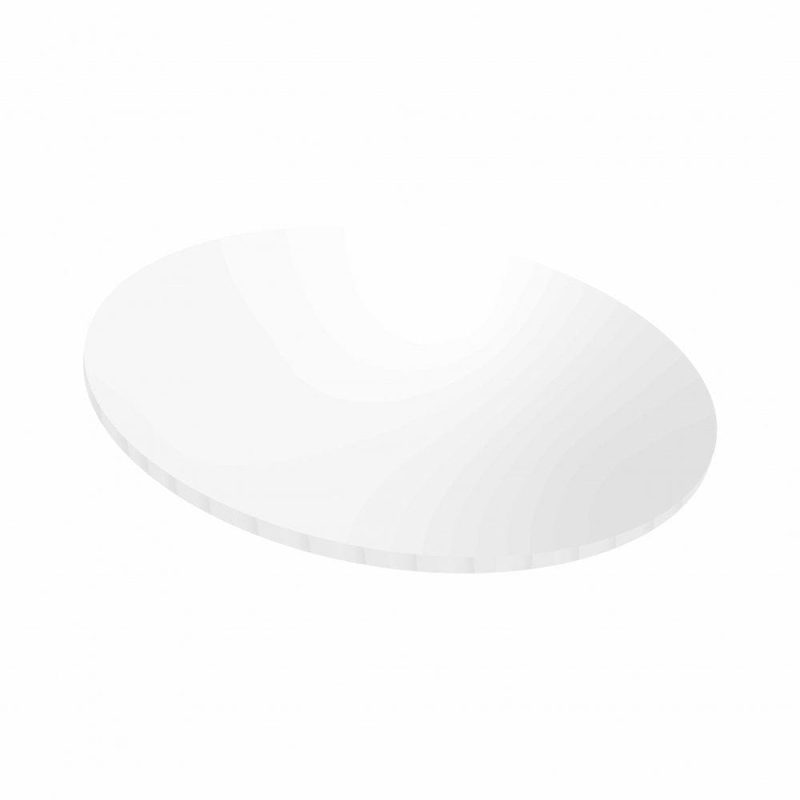 White masonite cake board