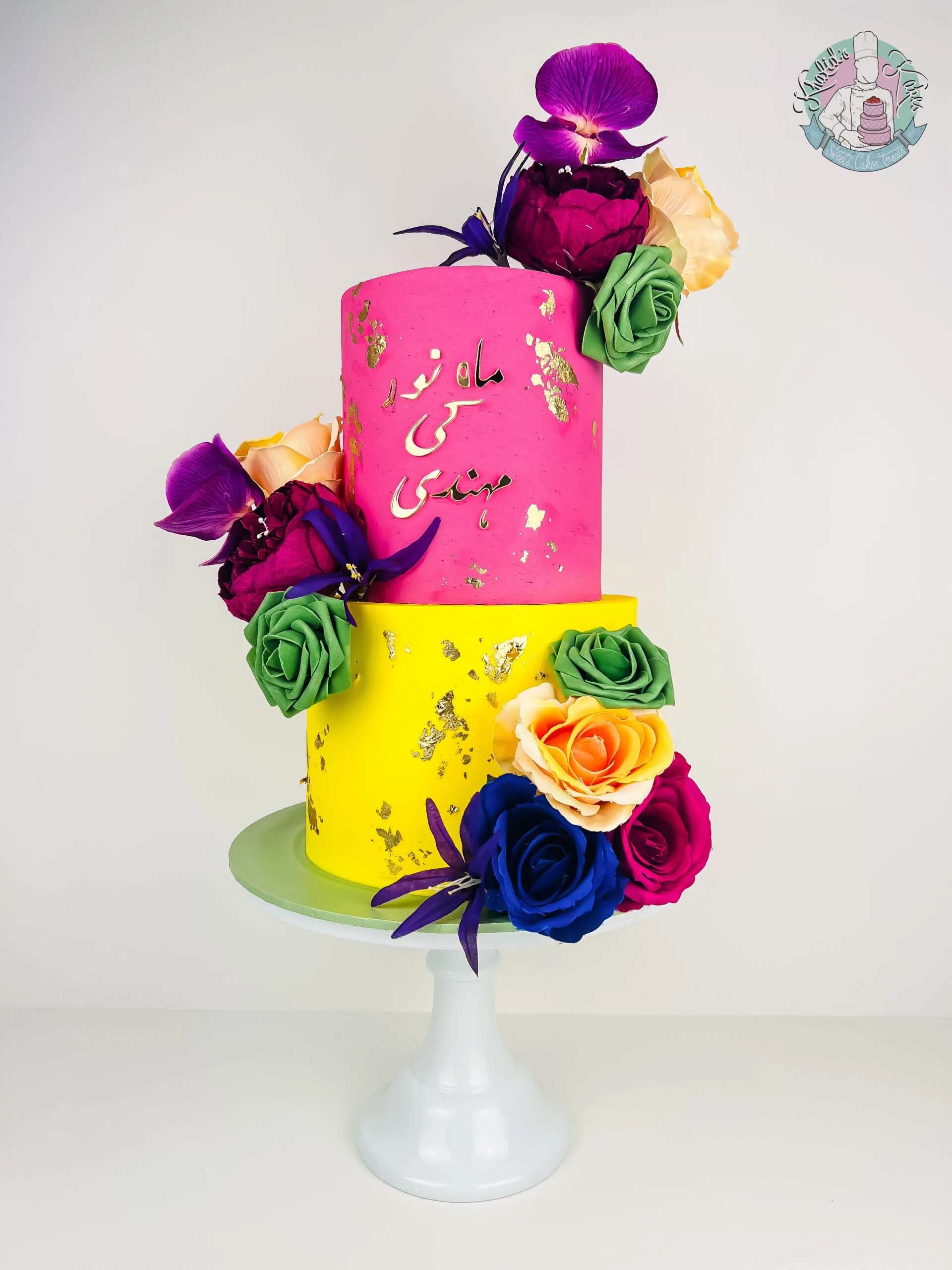 2 Tier Mehndi Cake