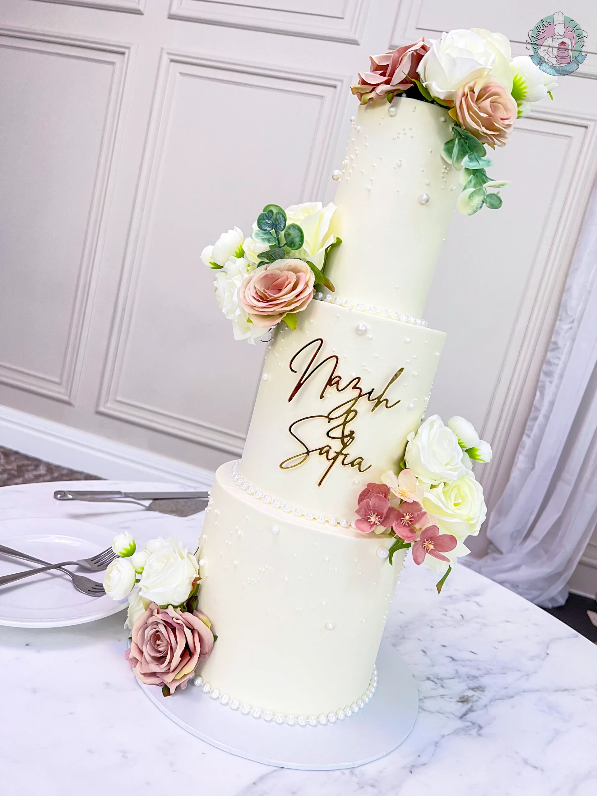 Pearl Wedding Cake