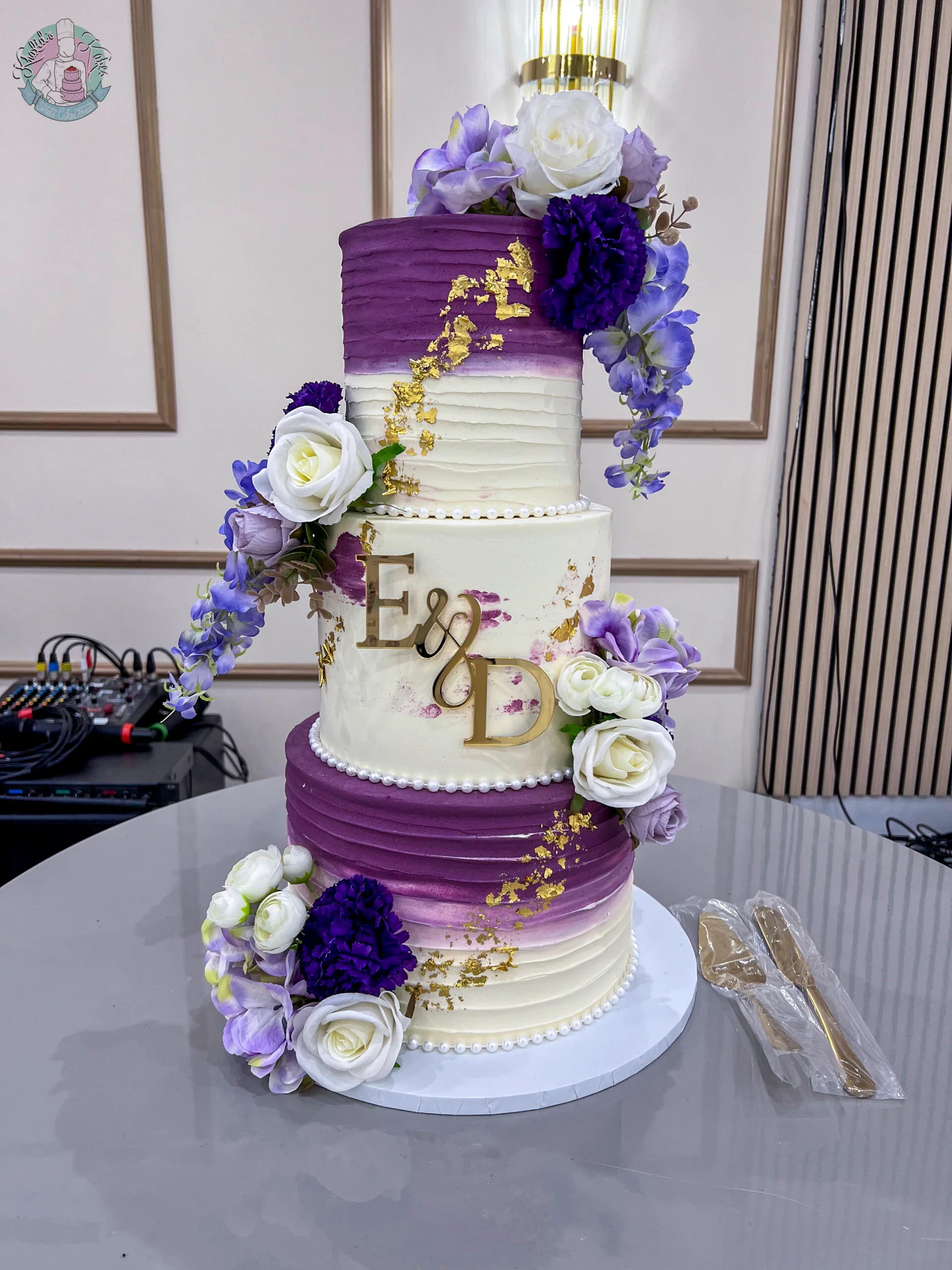 Ombre Wedding Cake