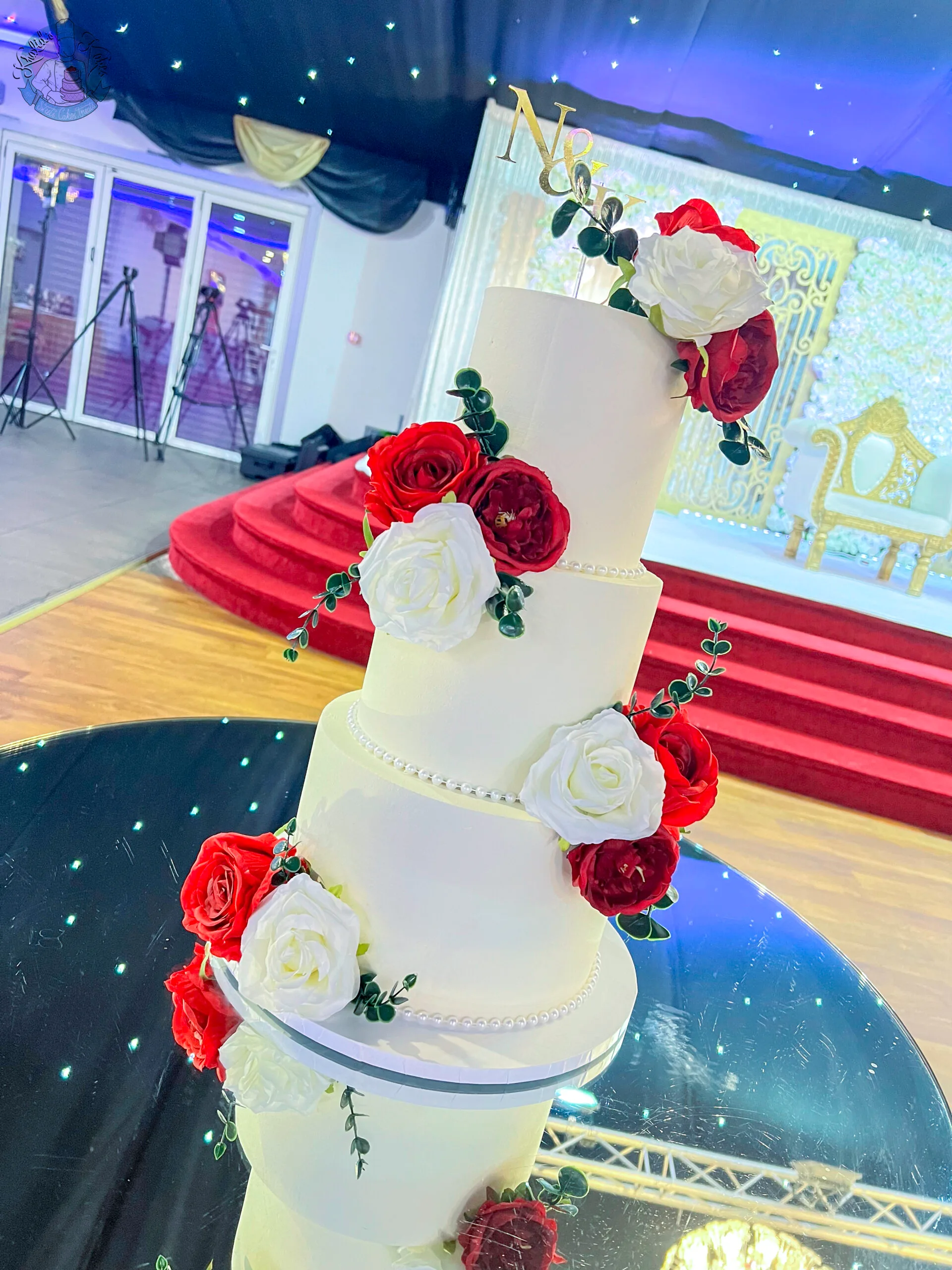 Simple White Wedding Cake