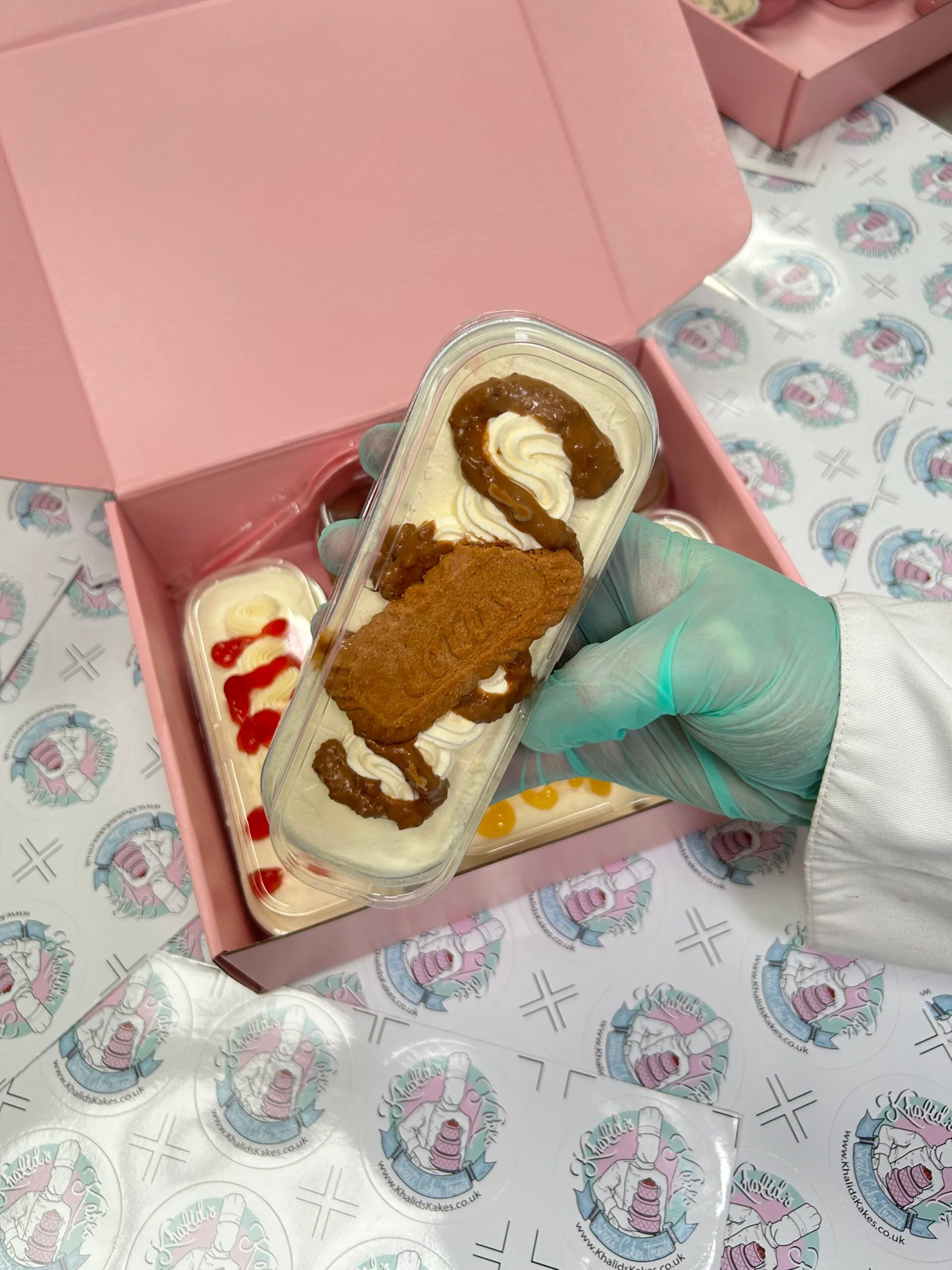 lotus Biscoff cake slice