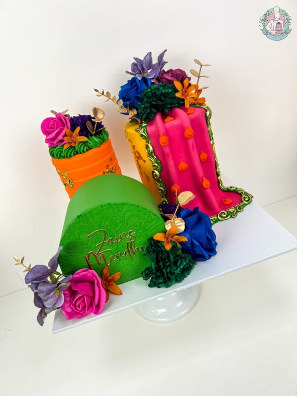Deconstructed Mehndi Cake